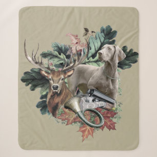 Jagen mit einem Weimaraner, "Grauer Geist"    Sherpadecke