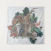 Jagen mit einem Weimaraner, "Grauer Geist" Wandteppich (Vorderseite (Horizontal))