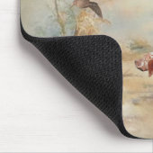 Jagen mit englischem Setter im Wald, Ar Mousepad (Ecke)