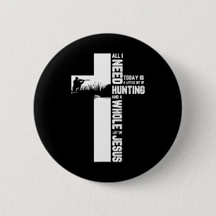 Jagen Ouuurokreuz Christliches Zitat Cool Hu Button