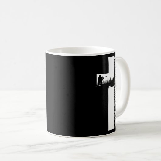 Jagen Ouuurokreuz Christliches Zitat Cool Hu Kaffeetasse (VorderseiteRechts)