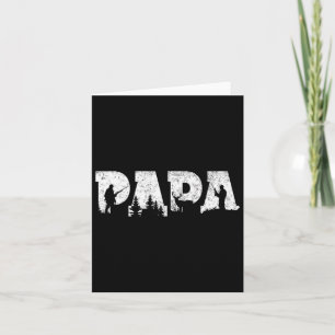 Jagen Papa Jagen Männer Vatertag Vintag Karte
