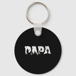 Jagen Papa Jagen Männer Vatertag Vintag Schlüsselanhänger