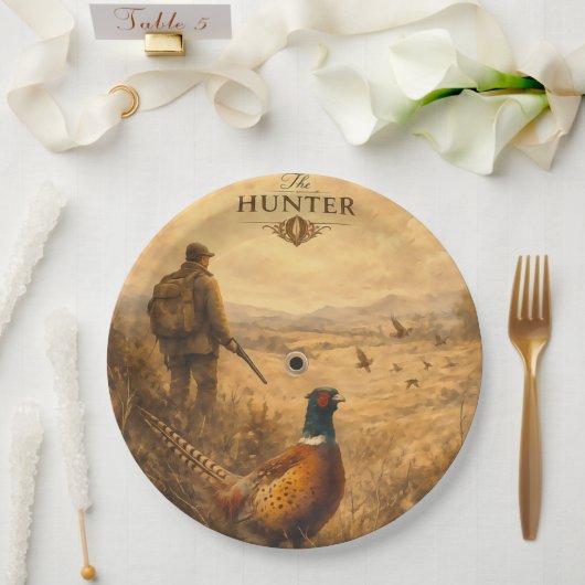 Jagen Pappteller (Hochzeit)