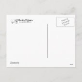 Jagen Santa Holiday Postkarte (Rückseite)