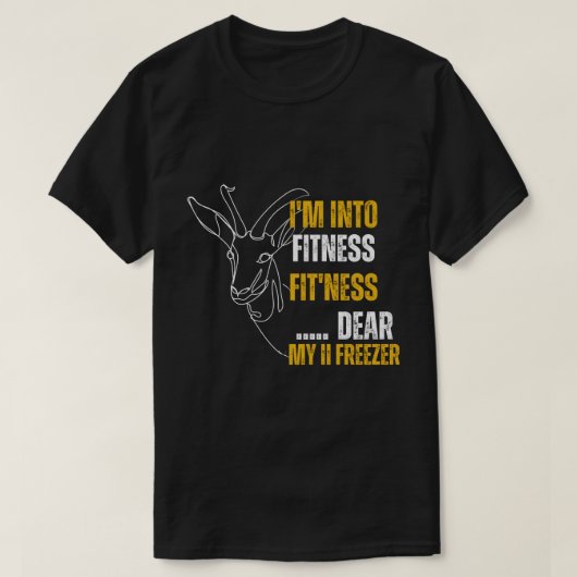 Jagen-Shirt - Ich bin in Fitness Deer Freezer Funn T-Shirt (Design vorne)