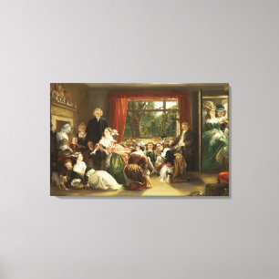 Jagen Sie den Pantoffel bei Nachbarflamboroughs Leinwanddruck