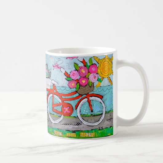 Jagen Sie Ihre Traum-Fahrrad-Tasse Kaffeetasse (Rechts)