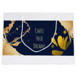 Jagen Sie Ihre Träume große Geschenktasche Geschenktüte