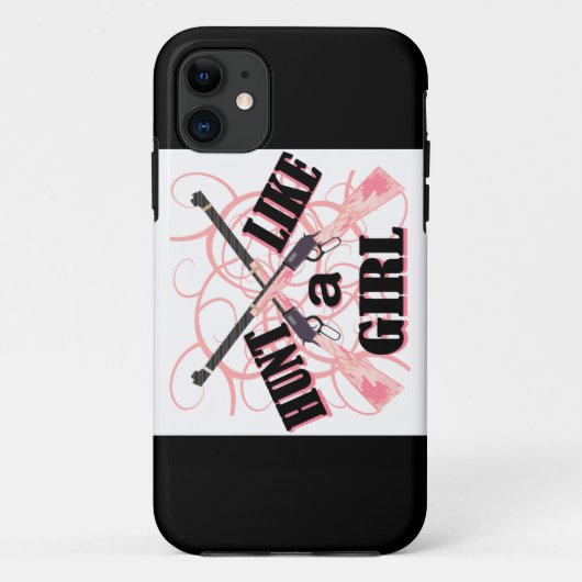 Jagen Sie wie ein Mädchen-Rosa-Camouflage-Gewehr Case-Mate iPhone Hülle (Rückseite)