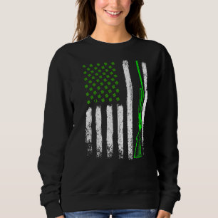 Jagen St Patrick's Day Vintag Irish American Fl Sweatshirt