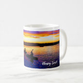 Jagen Sunset Kayak Kaffee Cup Kaffeetasse (VorderseiteRechts)