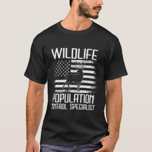 Jagen T-Shirt Wildtiere Population Kontrolle Funny