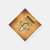 Jagen und Fischen Serviette (Ecke)