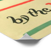 Jagen und Fischen Vintage Poster (Ecke)