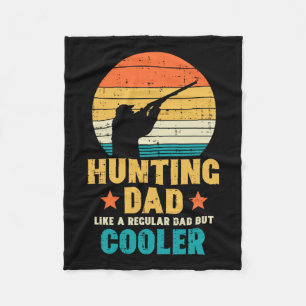 Jagen Vater Cooler Retro Vatertag Jäger Daddy Fleecedecke