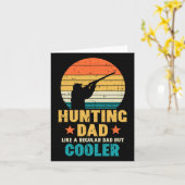 Jagen Vater Cooler Retro Vatertag Jäger Daddy Karte (Gelbe Blume)