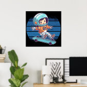 Jagen von Shooting Stars Poster (Heimbüro)