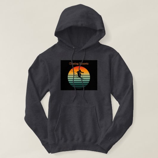 Jagen von Sunsets Vintag Hoodie (Design vorne)