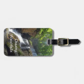 Jagen Wasserfälle Berg Fotografisch Gepäckanhänger (Vorderseite horizontal)