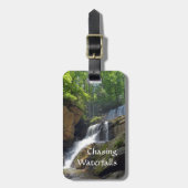 Jagen Wasserfälle Berg Fotografisch Gepäckanhänger (Vorderseite vertikal)