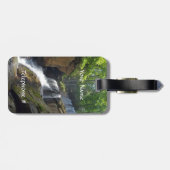 Jagen Wasserfälle Berg Fotografisch Gepäckanhänger (Rückseite horizontal)