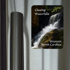 Jagen Wasserfälle Western North Carolina Foto Magnet