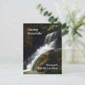 Jagen Wasserfälle Western North Carolina Foto Postkarte (Stehend Vorderseite)