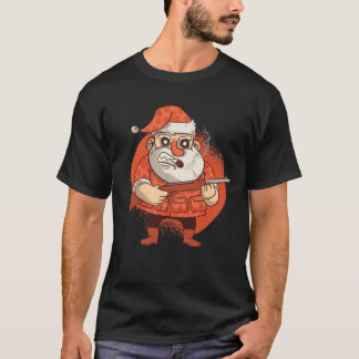 Jagen Weihnachtsfest T - Shirt, Angry Santa Funny T-Shirt