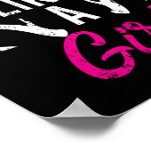 Jagen wie ein Mädchen Funny Antler Jäger Geschenke Poster (Ecke)