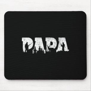 Jagender Papa jagende Männer Vatertag Vintage Mousepad