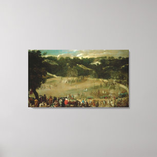 Jagender wilder Eber Philip IV, c.1632-7 Leinwanddruck