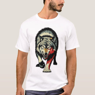 Jagender Wolf T-Shirt
