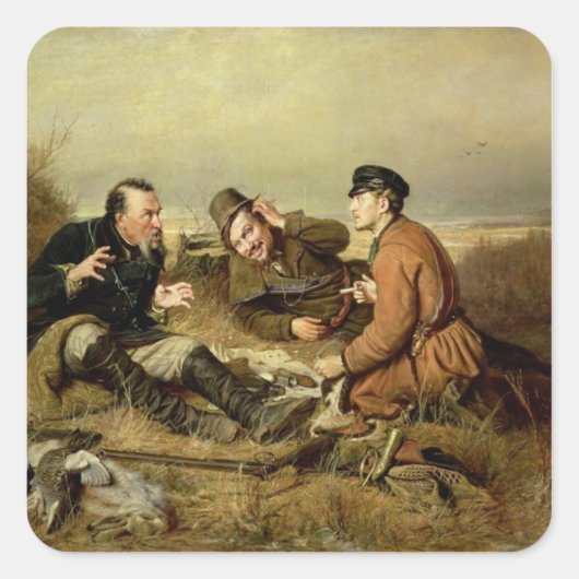Jäger, 1816 quadratischer aufkleber (Vorderseite)