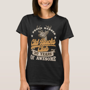Jäger 30. Geburtstag Old Bucks Club Männer 30 Jahr T-Shirt