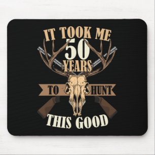 Jäger 50. Geburtstag Jahre alter Hirschjagdsteg Mousepad