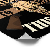 Jäger 50. Geburtstag Jahre alter Hirschjagdsteg Poster (Ecke)