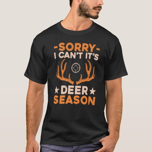Jäger Angeln Rotwildjagd Spruch T-Shirt (Vorderseite)