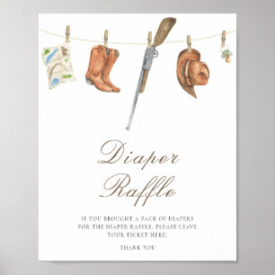 Jäger-Baby-Party - Windel-Raffle-Poster Poster