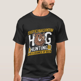 Jäger-Bier-Jagd-Wildschwein-Jagd T-Shirt