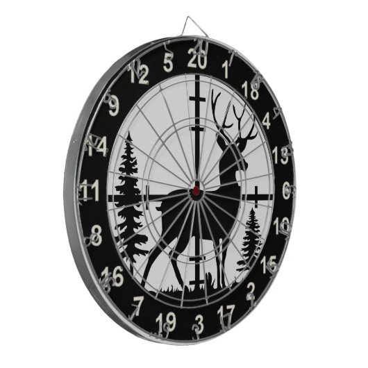 Jäger Buck Stehend Dart Board 3 Dartscheibe (Vorderseite Links)