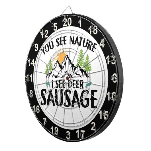 Jäger Buck Stehende Dart Board 5 Dartscheibe (Vorderseite rechts)