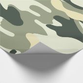 Jäger-Camouflage oder Tarnungs-Muster Geschenkpapier (Ecke)