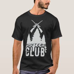 Jäger Club Deer Hunter Duck Jagd Schwarzboxer T-Shirt