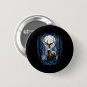 Jäger Deer Jagd Big Whitetail Buck Button (Vorne & Hinten)
