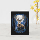 Jäger Deer Jagd Big Whitetail Buck Karte (Gelbe Blume)