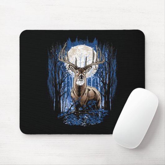 Jäger Deer Jagd Big Whitetail Buck Mousepad (Mit Mouse)