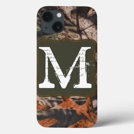 Jäger der Camouflage Camouflage Monogram IPAD Case (Rückseite)