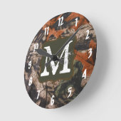 Jäger der Camouflage Monogram, erste Wall-Uhr Runde Wanduhr (Winkel)