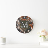 Jäger der Camouflage Monogram, erste Wall-Uhr Runde Wanduhr (Zuhause)